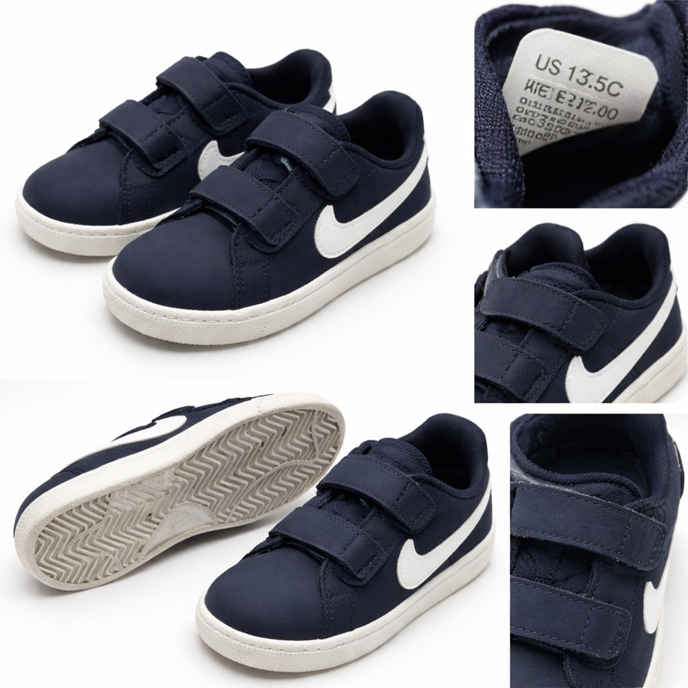 Nike Kids Dark Blue and White Sneakers
